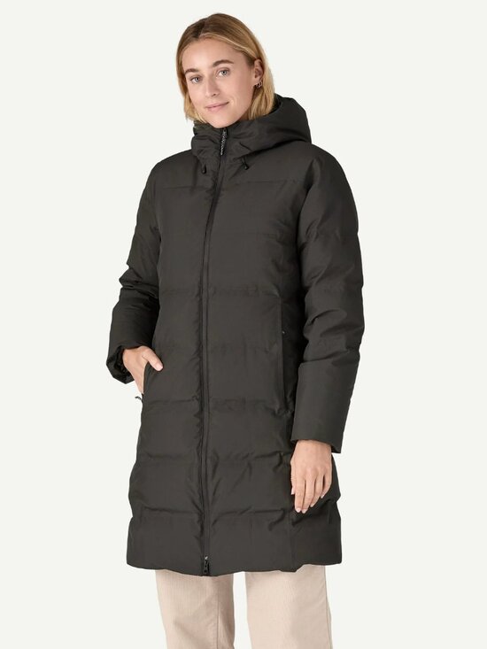 Patagonia Womens Jackson Glacier Puffer Parka 600 Fill Recycled Down DWR Black S